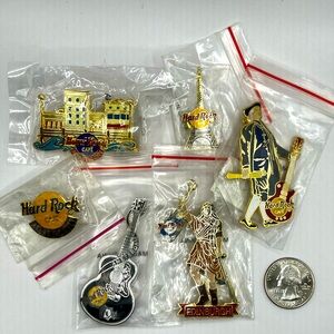 Assorted Hard Rock Cafe Pin Collection